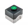 Schneider Electric Zapouzdřené tlačítko Vratná pružina, řada: Harmony IP69K, IP67, IP66 SPST Zelená Polykarbonát, počet
