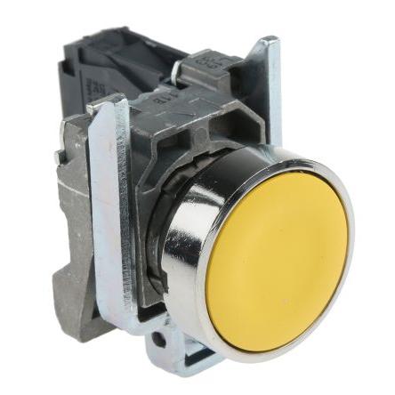 Schneider Electric Tlačítkový spínač, řada: Harmony XB4 IP66, IP67, IP69K SPST Panel Vratná pružina 22 mm 3A, barva LED: