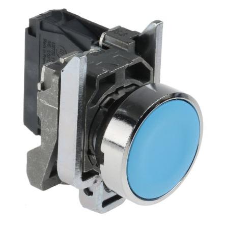 Schneider Electric Tlačítkový spínač, řada: Harmony XB4 IP66, IP67, IP69K SPST Panel Vratná pružina 22 mm 3A, barva LED: