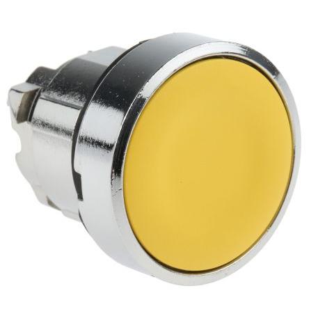 Schneider Electric Hlava tlačítka, řada: Harmony XB4 Žlutá Okamžité, průměr výřezu: 22 mm IP67, IP69K, IP66