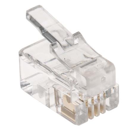 RS PRO Konektor RJ22 Vnější, počet cest: 4, Rovný, Kabel, počet portů: 1portový