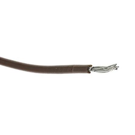 Zapojovací vodič, typ kabelu: Přípojka, prameny vodičů: 16/0.25 mm, Hnědá, 300V 30 m 18 AWG Polyvinylchlorid Alpha Wire