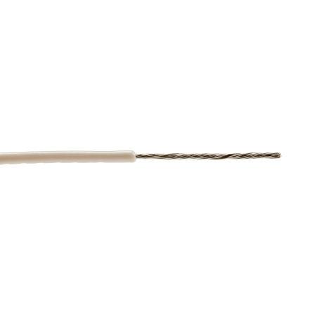 Zapojovací vodič, řada: Premium, typ kabelu: Jednožilový, typ kabelu: Vysoké teploty, prameny vodičů: 10/0.25 mm, Bílá,