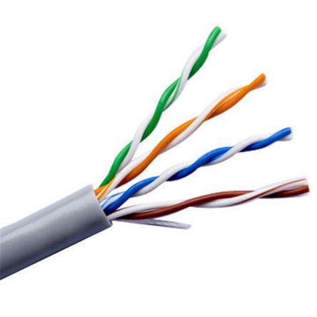Belden Cat5e Ethernetové kabely, řada: 1583E, Šedá, Polyvinylchlorid 305 m, typ pláště: Nestíněný Nestíněný