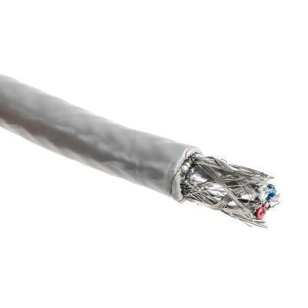 Datový kabel, řada: 3084A 2 párů v balení, Polyvinylchlorid, 300V 0.6 mm² Belden 152 m, Šedá