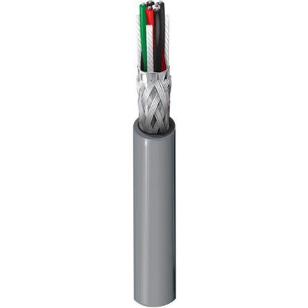 Datový kabel, řada: 8133, Polyvinylchlorid, 30V 0.07 mm², chování ohně: IEC 60332-1 Belden 152 m, Stříbrná