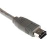 RS PRO Kabel Firewire Vnější 2 m, Šedá