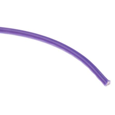 Zapojovací vodič, typ kabelu: Přípojka, typ kabelu: UL1007, prameny vodičů: 10/0.25 mm, Purpurová, 300V 30 m 20 AWG