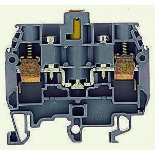 Entrelec Svorka lišty DIN 1SNA115277R2000, řada: SNA, 500V ac Šedá 6mm² 1 Šroubová