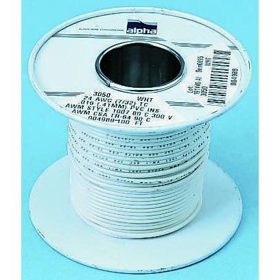 Zapojovací vodič, typ kabelu: Přípojka, typ kabelu: UL1061, prameny vodičů: 7/0.32 mm, Modrá, 300V 30 m 20 AWG