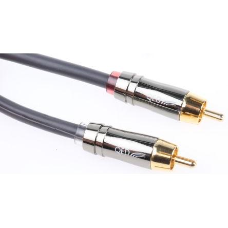 Pomocný kabel délka 1 m, A: Vnější, A: Phono RS PRO, B: Vnější, B: Phono, Šedá
