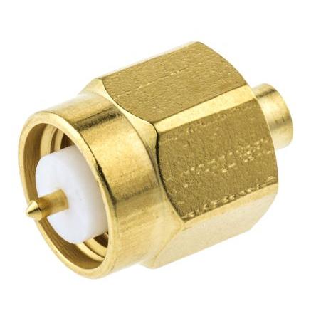 Radiall Koaxiální konektor, řada: SMA-COM Vnější, 50 Ω, orientace těla: Rovný, Kabel Konektor SMA Krimpovací, 18GHz 105