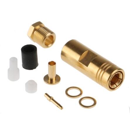 Radiall Koaxiální konektor, řada: SMB Vnější, 50 Ω, orientace těla: Rovný, Kabel Konektor SMB Přepážka Objímka, 4GHz 165