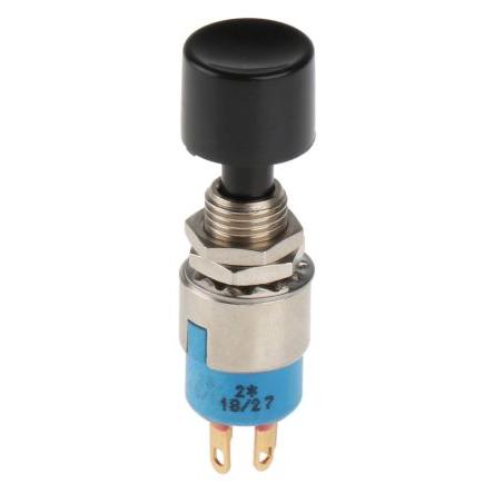 APEM Miniaturní tlačítkový spínač, řada: 9000 SPDT Panel Okamžité 6.35 mm 100mA 30 V dc 250 V ac