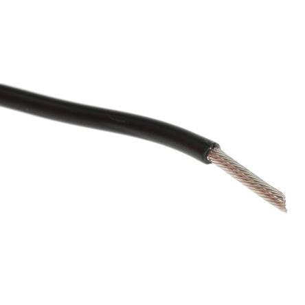 Zapojovací vodič, řada: Premium, typ kabelu: Jednožilový, typ kabelu: Vysoké teploty, prameny vodičů: 26/0.25 mm, Černá,
