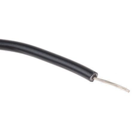 Zapojovací vodič, řada: 3070, typ kabelu: UL1015, prameny vodičů: 7/0.20 mm, Černá, 600V 30 m 24 AWG Alpha Wire 3070