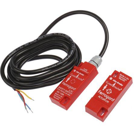 Allen Bradley 440N Magnetické Bezkontaktní bezpečnostní spínač 250 Plastové NC 2m kabel