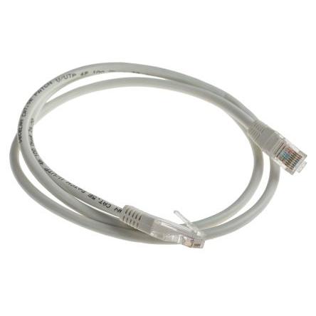 Decelect Cat5e Ethernetové kabely, Šedá, Polyvinylchlorid 1 m, typ pláště: Nestíněný Nestíněný