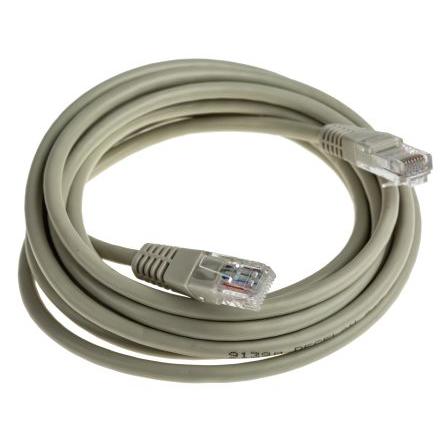 Decelect Cat5e Ethernetové kabely, Šedá, Polyvinylchlorid 3 m, typ pláště: Nestíněný Nestíněný