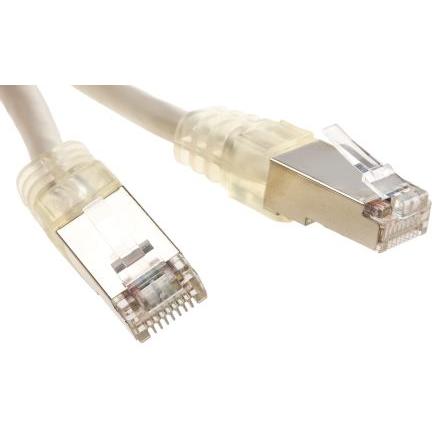 Decelect Cat5 Ethernetové kabely, řada: CR503B, Šedá 4 m, typ pláště: Stíněné