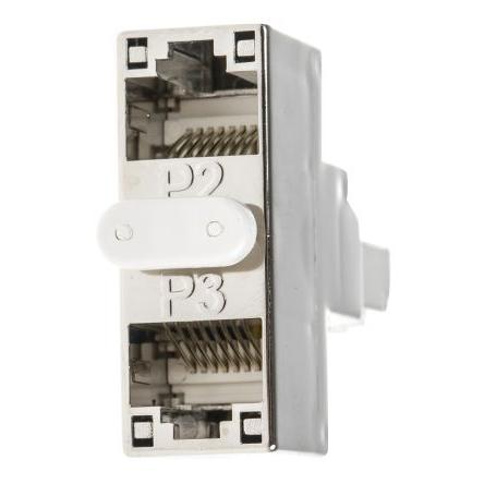 Adaptér RJ, počet portů: 3portový Stíněné RJ45 Cat5e, Oddělovač Decelect
