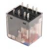 TE Connectivity Výkonové relé DPDT Montáž na plošný spoj 12A 24V dc PT