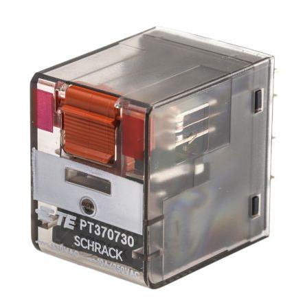 TE Connectivity Výkonové relé 3PDT Montáž na plošný spoj 10A 230V ac PT