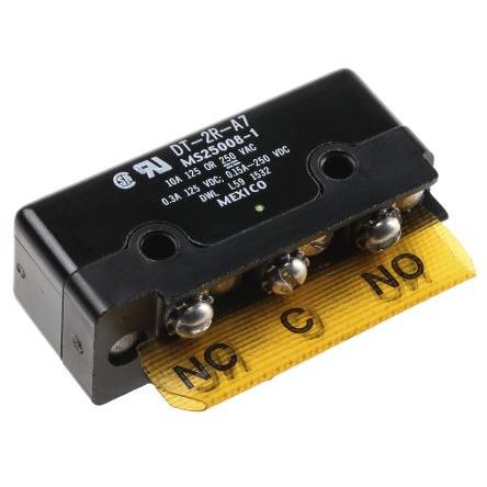 Honeywell Technologies Mikrospínač, typ ovladače: Kolíkový plunžr DPDT, 250 V ac, 10A, Šroub, 5.56N