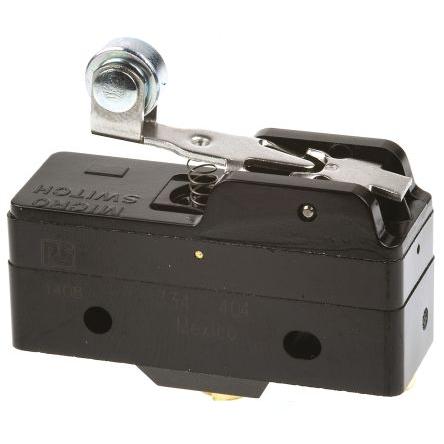 Honeywell Technologies Mikrospínač, typ ovladače: Krátká páka s válečkem SPDT, 125 V ac, 15A, Šroub, 1.67N