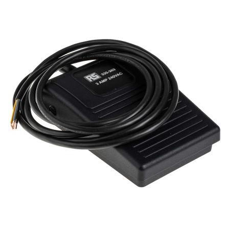 RS PRO Nožní spínač, řada: RS PRO IPX2 Lehké průmyslové Okamžité ovládání Termoplast SPCO 3A 24 V dc 250 V ac