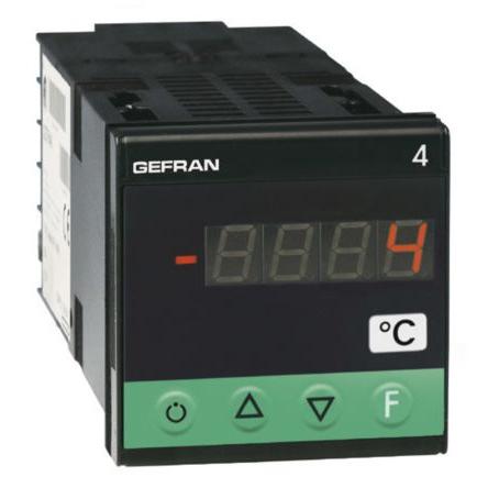 Gefran Multifunkční panelové měřidlo, řada: 4T LED, výška výřezu: 45 mm, šířka výřezu: 45 mm pro Teplota, 4