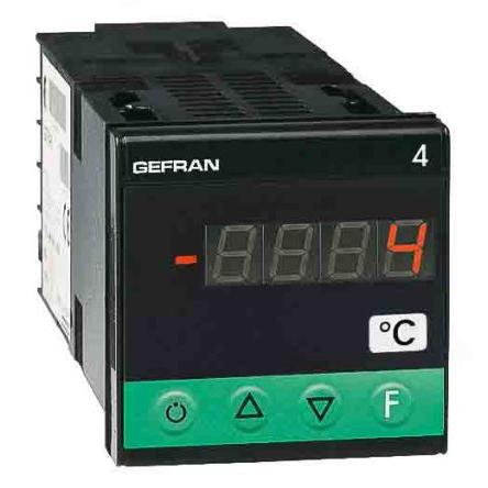 Gefran Multifunkční panelové měřidlo, řada: 4T LED, výška výřezu: 48 mm, šířka výřezu: 48 mm pro Teplota, 4