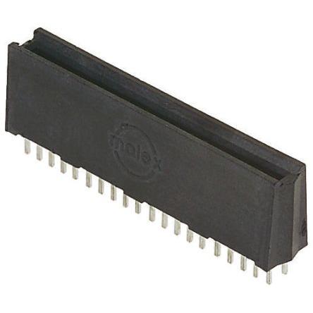 Molex Hranový konektor, řada: 45719, rozteč: 12.9 mm, počet kontaktů: 4, počet řad: 2, orientace těla: Rovný, Průchozí
