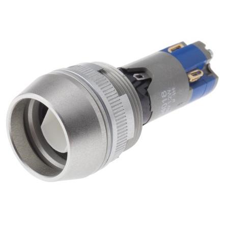 Saia-Burgess Tlačítkový spínač IP65 SPDT Panel Okamžité Osvětlené 25 mm 5A 250 V ac