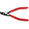 Kleště na pojistné kroužky, celková délka: 125mm 1, Chrom-vanadová ocel Knipex Ohnutý nos