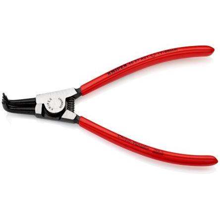 Kleště na pojistné kroužky, celková délka: 170mm 1, Chrom-vanadová ocel Knipex Ohnutý nos