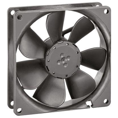 ebm-papst Axiální ventilátor, řada: 3400 N, průtok vzduchu: 84 m³/h 2.2 W 12V dc 183 mA IP68 92 mm 92mm 25.4 mm