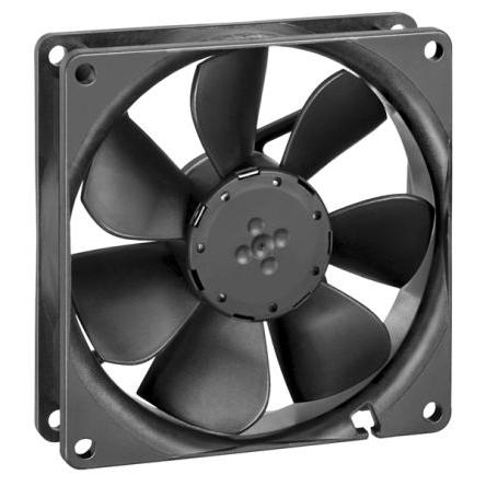ebm-papst Axiální ventilátor, řada: 3400 N, průtok vzduchu: 94 m³/h 3 W 24V dc 130 mA IP20 92 mm 92mm 25.4 mm