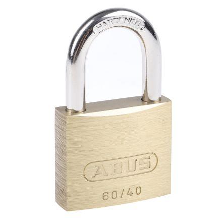 ABUS Visací zámek S klíčem Stejné klíčování Odolnost vůči povětrnostním vlivům, Ocel, Mosaz Obojí 6 mm třmen, Mosaz 40mm