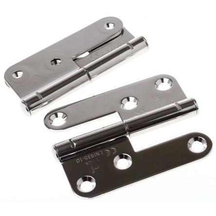 Výkyvný Výkyvné Zvedání, Elektrolytické leštění, Nerezová ocel 316 Pevný Šroubová, délka: 98 mm x 82mm x 2.5 mm ROCA