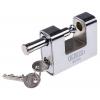 ABUS Visací zámek S klíčem Odolnost vůči povětrnostním vlivům, Mosaz, Ocel Obojí 12 mm třmen, Šedá 77mm
