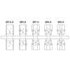 encitech D45PK-M-09-K 6560-0146-11 Pólů: 9 plast, pokovený 45 ° stříbrná 1 ks