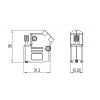 encitech D45PK-M-09-K 6560-0146-11 Pólů: 9 plast, pokovený 45 ° stříbrná 1 ks
