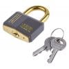 ABUS Bezpečnostní visací zámek S klíčem Odolnost vůči povětrnostním vlivům, Mosaz Obojí 6 mm třmen, Šedá 40mm