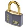ABUS Bezpečnostní visací zámek S klíčem Odolnost vůči povětrnostním vlivům, Mosaz Obojí 6 mm třmen, Šedá 40mm