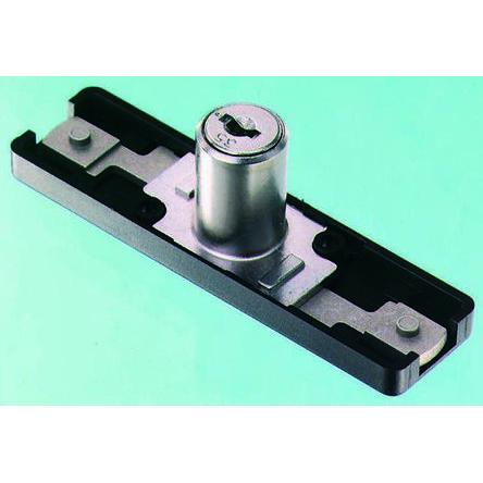 Vícebodový zámek S klíčem, Klíč, Plastové, hloubka od panelu k jazýčku: 25 mm, Chromová Černá 16.5 mm Euro-Locks a Lowe