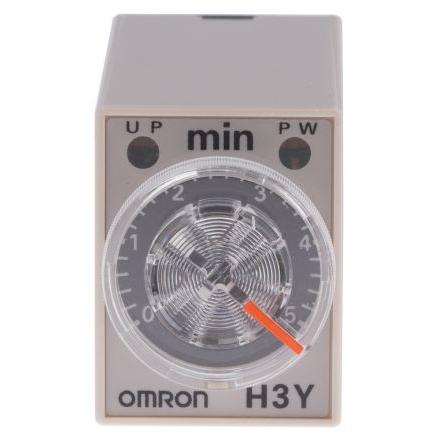 Omron Časovací relé, řada: H3Y-4 Lišta DIN, Povrchová montáž 4PDT 4kontaktové 125 V 100V ac, 120 V ac 1 funkce zásuvné
