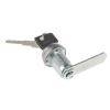 Zámková vložka S klíčem, Klíč, Nerezová ocel, hloubka od panelu k jazýčku: 22 mm, Chromová 19.1 x 16 mm Euro-Locks a