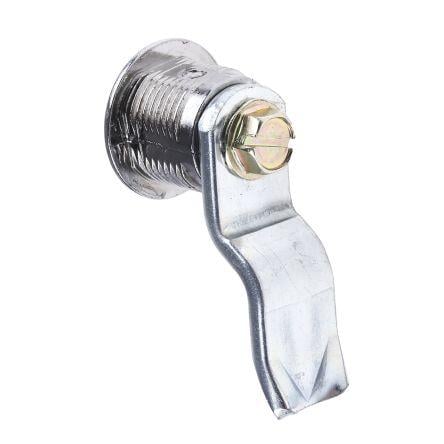 Zámek na stranový klíč S klíčem, Klíč, hloubka od panelu k jazýčku: 25 mm, Chromová 22.5 x 20.1 mm Euro-Locks a Lowe &