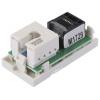 MK Electric Konektor RJ45, řada: Logic Plus Vnitřní Cat5e, počet cest: 1, Rovný, Povrch, počet portů: 1portový